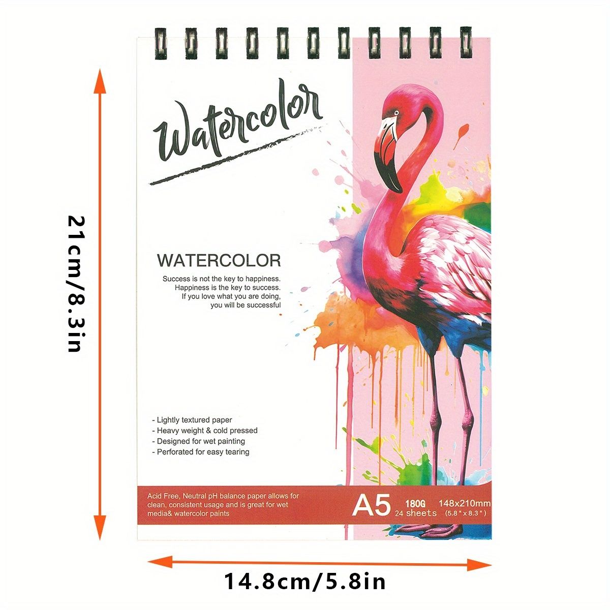 Carnet de croquis aquarelle A5 spirale