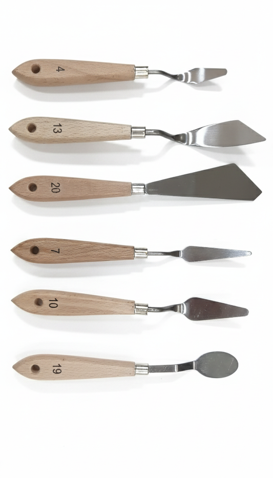 6 Couteaux à Peindre Spatule - Couteaux Palette Peinture Acrylique Huile Tunisie - PIGMA