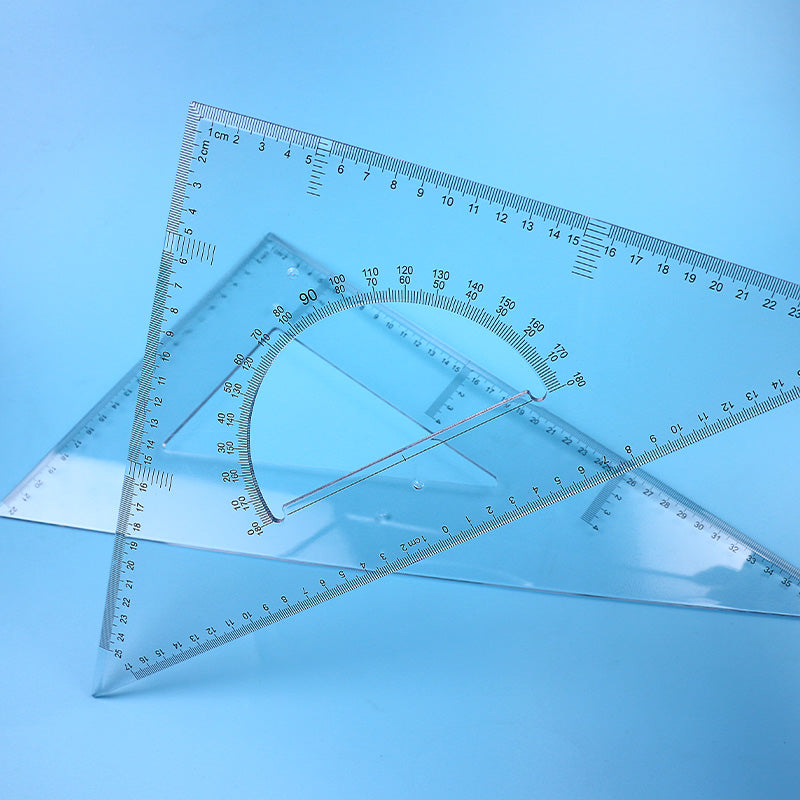 Set 2 Équerres 35cm – Angles 45° & 60° pour Dessin Technique
