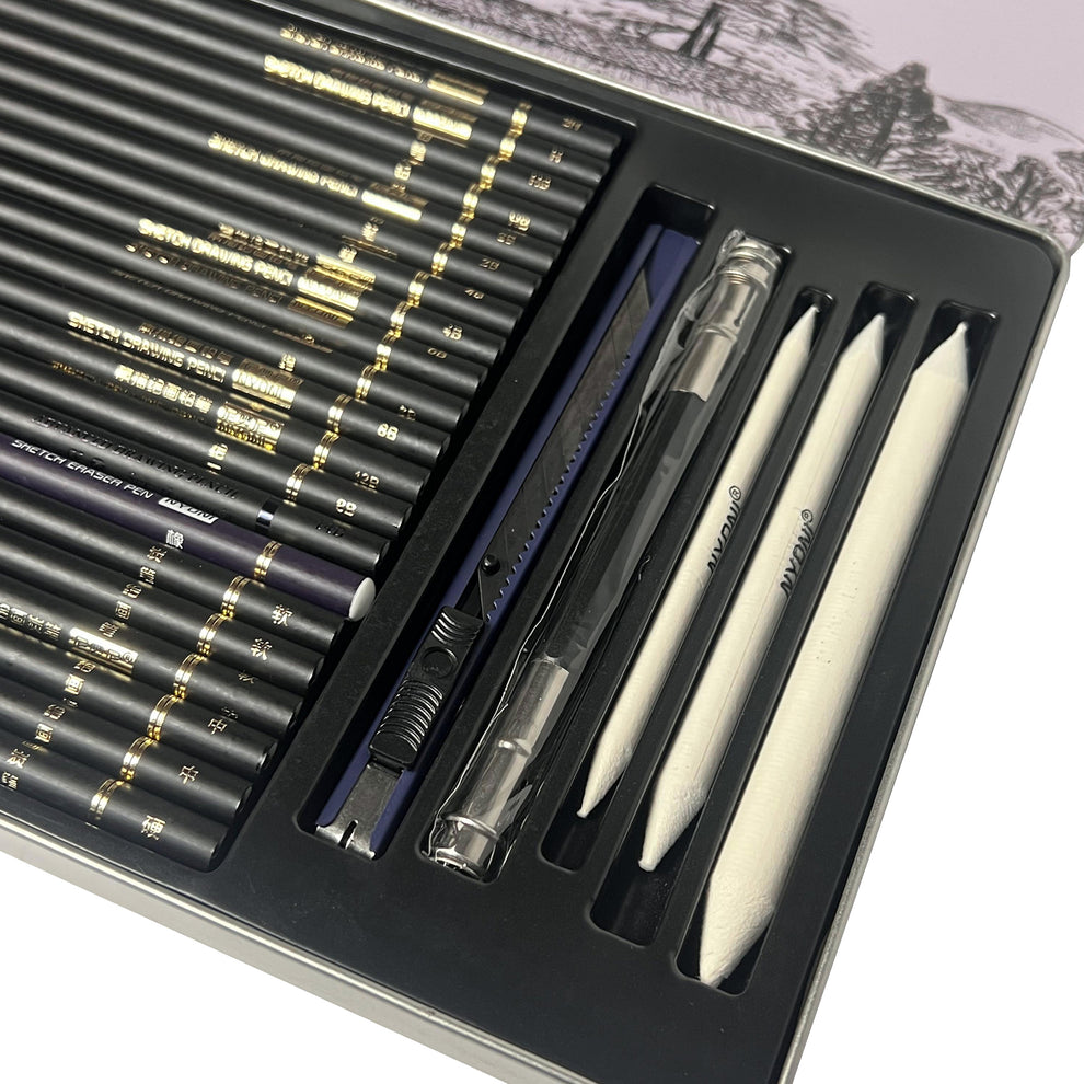 Coffret Métal de Crayon de Croquis - Nyoni - PIGMA