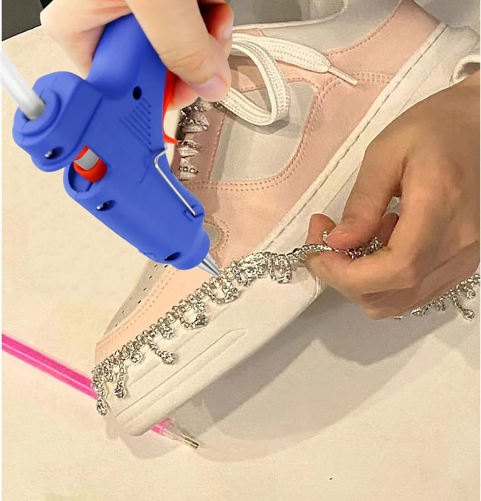 Mini Pistolet à Colle 20W + 10 Bâtons de Recharge