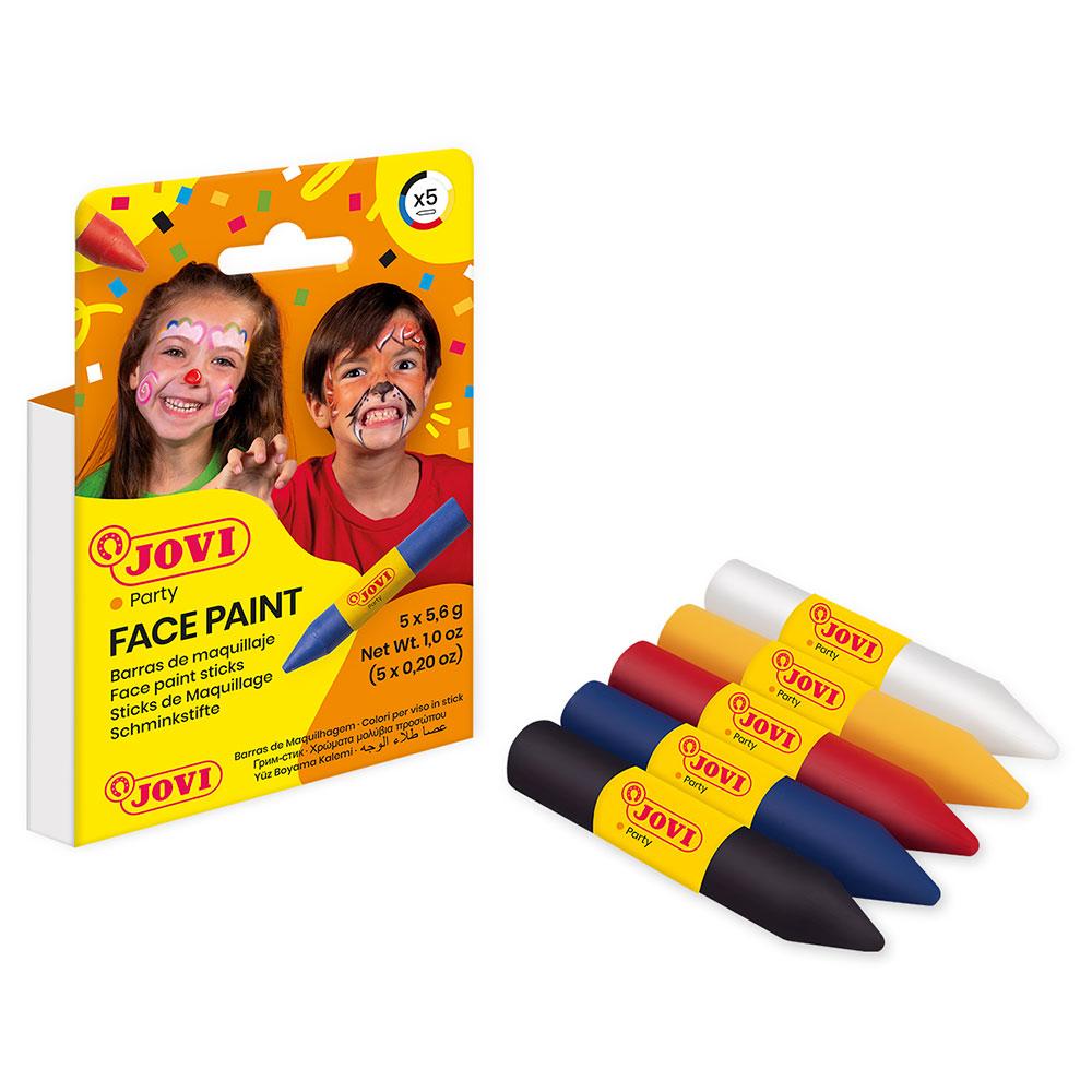 Crayons de Maquillage Enfants – Set 5 Couleurs Jovi