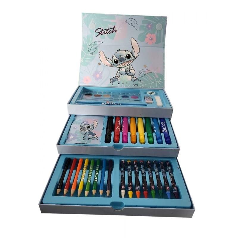 Coffret de Coloriage Stitch à Tiroirs Tunisie - Kit Créatif Complet Enfant Disney