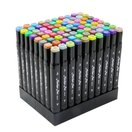 Trousse de 80 Feutres Marqueurs Double pointe - Kalino - PIGMA