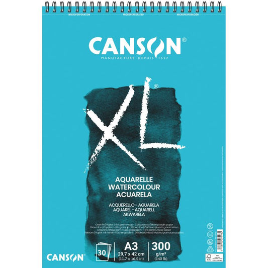 Album Papier Aquarelle XL A3 300G/M² 30 Feuilles - Canson