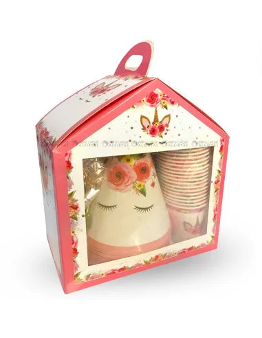 Kit Anniversaire Thème Licorne Unicorn 120 Pièces - Décoration Fête Enfant Tunisie - PIGMA