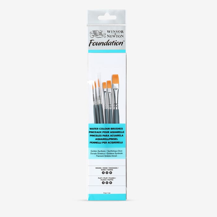 Set 6 Pinceaux Winsor & Newton Foundation – Aquarelle