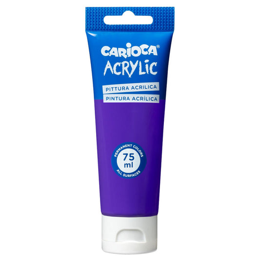 Peinture Acrylique Violet CARIOCA Tube 75ml Tunisie - Couleur Vive Beaux-Arts - PIGMA