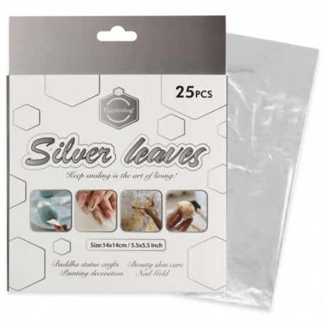 Set de 25 Feuilles argent - Keep Smiling - PIGMA