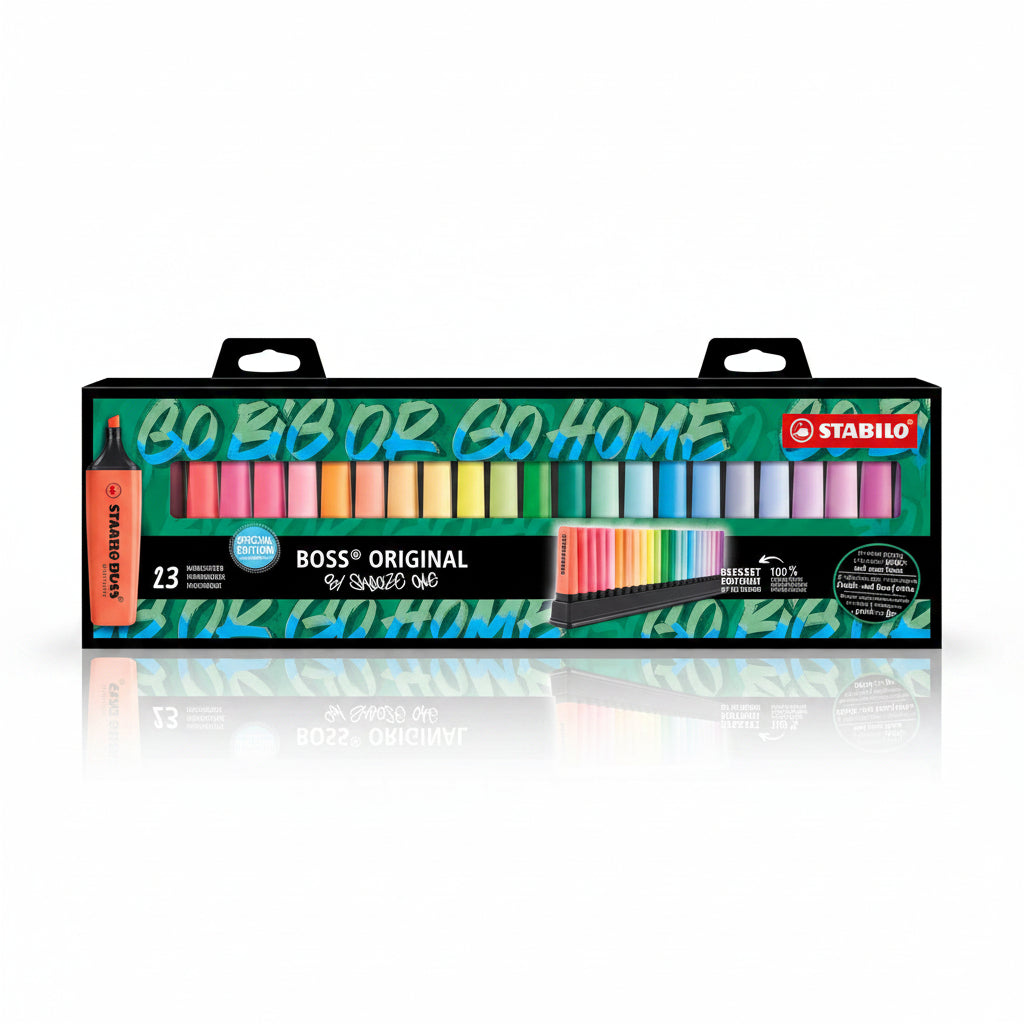 Set bureau de 23 surligneurs Boss Original Arty Stabilo