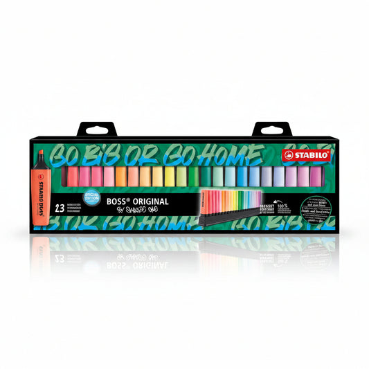 Set bureau de 23 surligneurs Boss Original Arty Stabilo