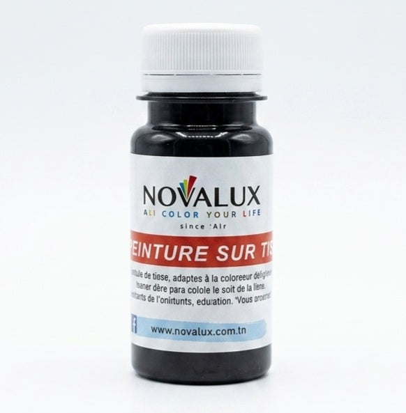 Teinture Tissu Noir 60ml – Novalux