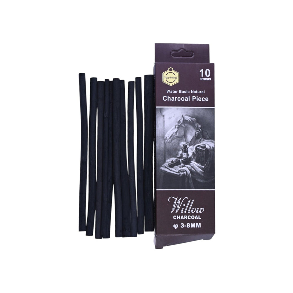 Lot de 10 fusain 3-8mm