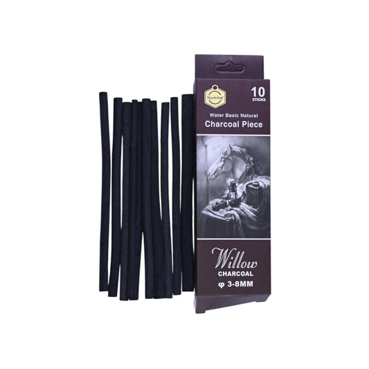 Lot de 10 fusain 3-8mm