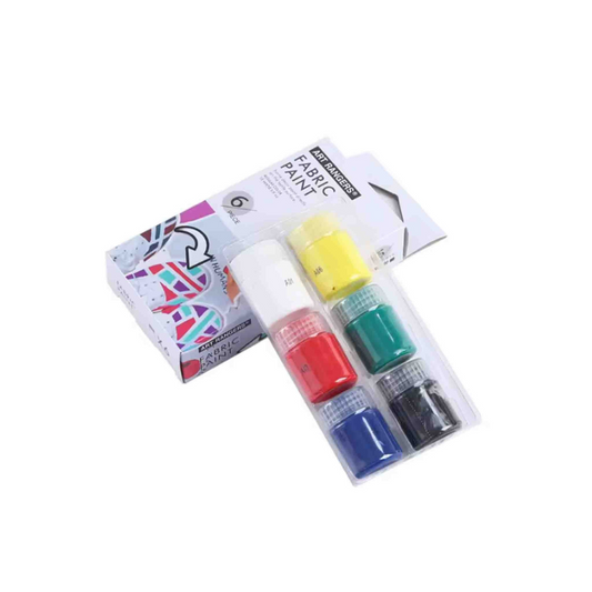 Peinture Tissu Art Ranger – 6 Couleurs Assorties 22ml