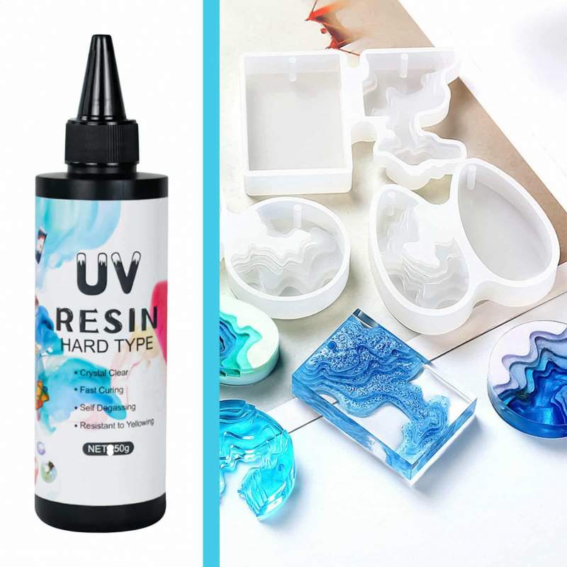 Résine UV Cristal – 50 ml – Transparente Dure pour Bijoux & DIY