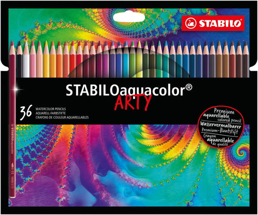 Crayons Aquarellables STABILO Aquacolor ARTY - Étui 36 Couleurs