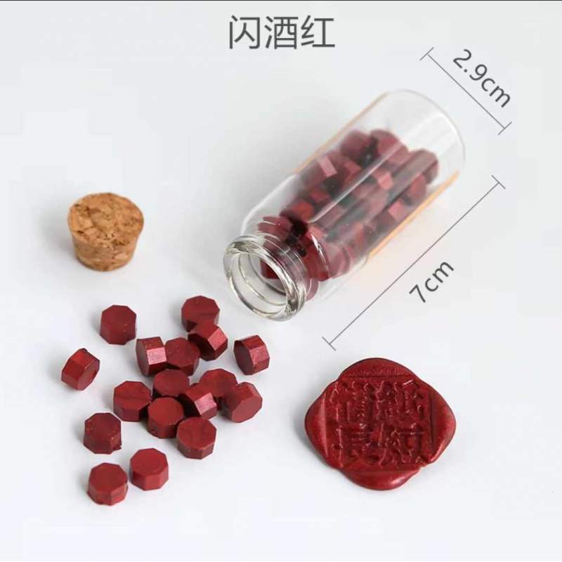 Cire à Cacheter Rouge Bâton - Cachet Cire Sceau Vintage Tunisie