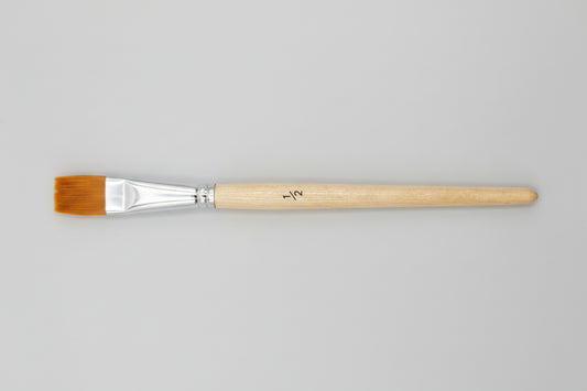 Pinceau Plat 1/2 Rich - Poils Synthétiques Acrylique Huile