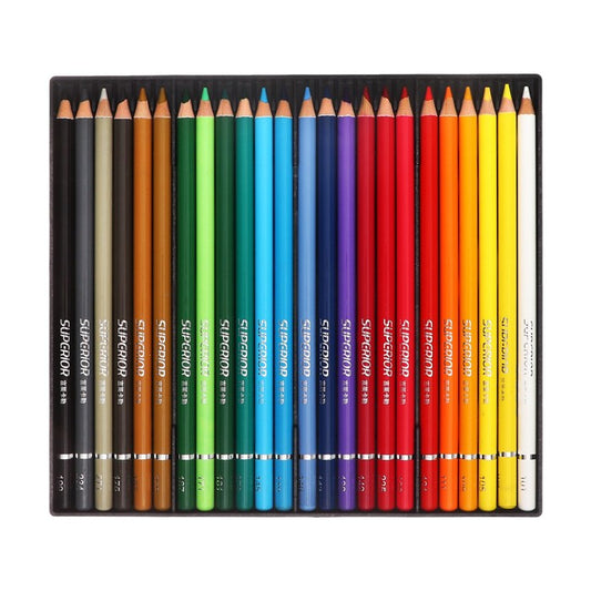 Crayon de Couleur 24 Pièces - Set Crayons Couleur Dessin Coloriage Tunisie - PIGMA