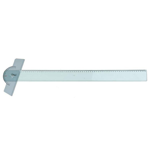 Règle T 60 cm avec tête rapporteur rotative - Polygom