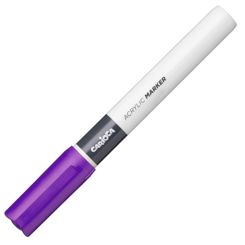 Marqueur Acrylique 2mm violet CARIOCA Tunisie - Pointe Fine Multi-Supports - PIGMA