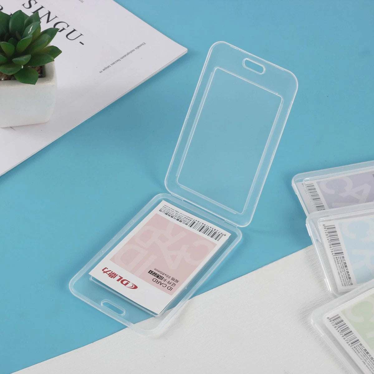 Porte-badge avec Cordon – Pochette Transparente pour Badge & Carte d’Accès – Lot de 20