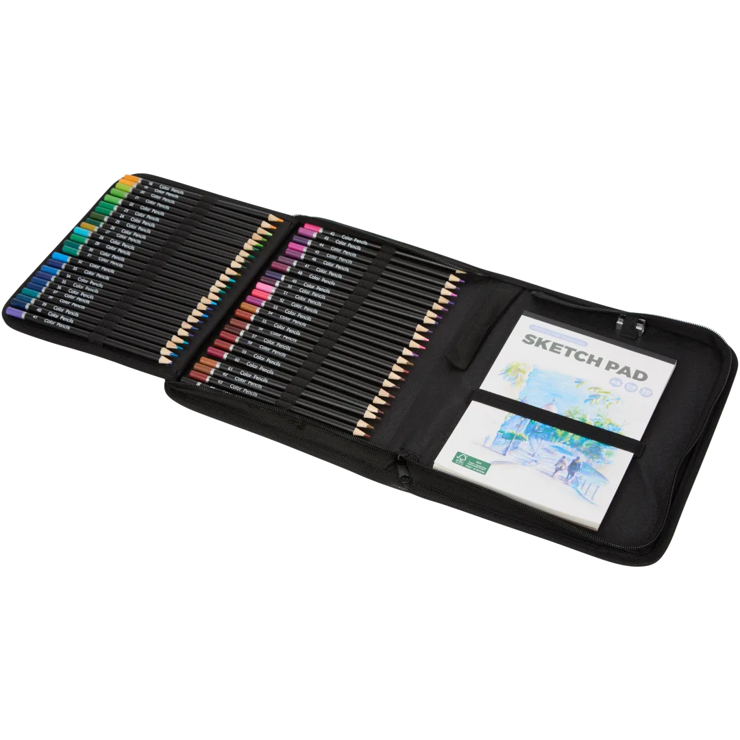 Kit de Dessin Complet 72 Pièces Pochette - Set Artistique Professionnel Tunisie