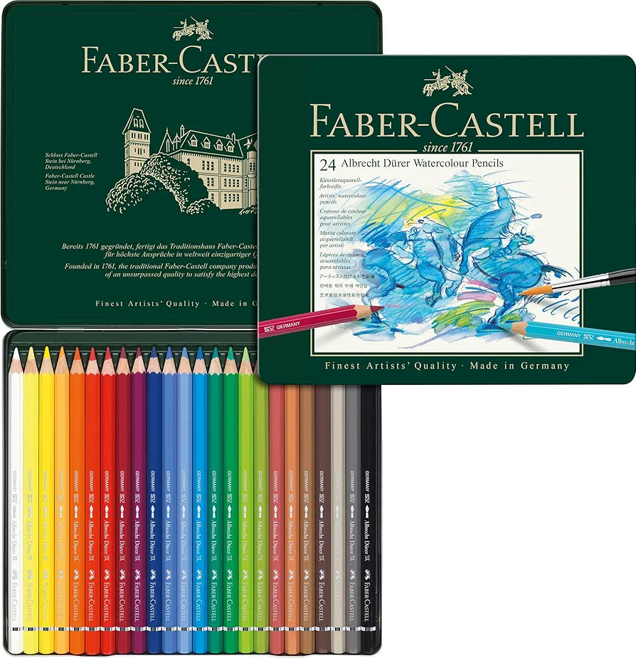 Boîte métal – 24 Crayons aquarelle ALBRECHT DÜRER – Faber-Castell