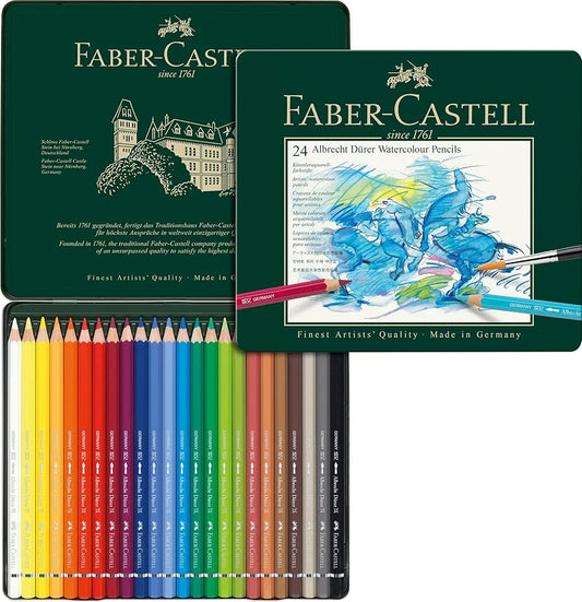 Boîte métal – 24 Crayons aquarelle ALBRECHT DÜRER – Faber-Castell