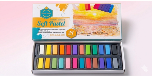 Pastels Secs Soft 24 Couleurs Mini – Techniques Sèches & Beaux-Arts