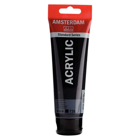 Peinture Acrylique Amsterdam 120ml - Noir Oxyde 735