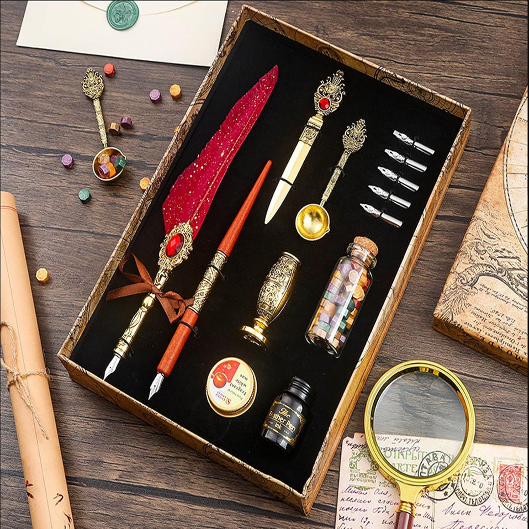 Stylo à plume pour calligraphie, fait à la main, stylo plume stylo à encre antique