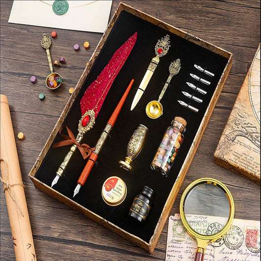 Stylo à plume pour calligraphie, fait à la main, stylo plume stylo à encre antique