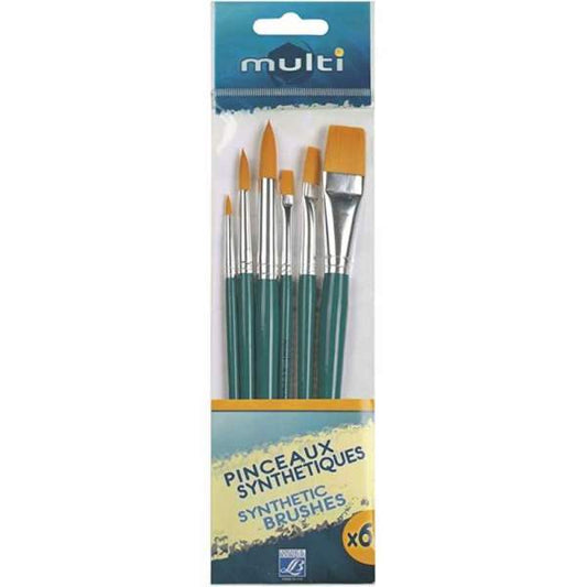 Pack Multi 6 Pinceaux Assortis - Lefranc Bourgeois