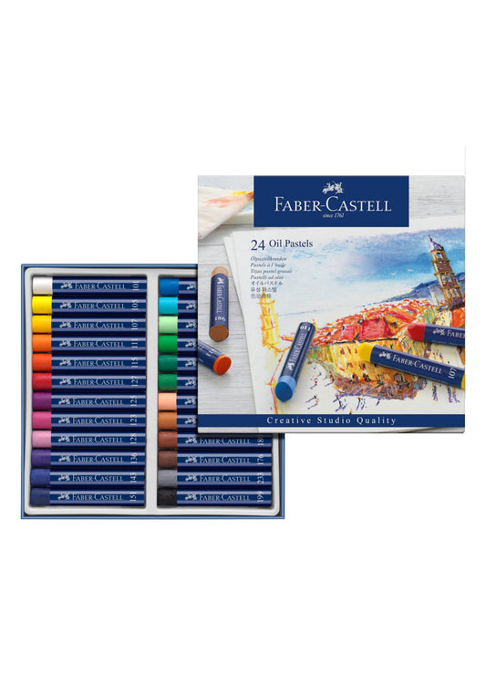 Pastels à l'Huile Faber-Castell - Set de 24 Couleurs
