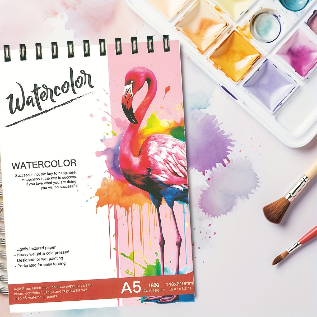 Carnet de croquis aquarelle A5 spirale