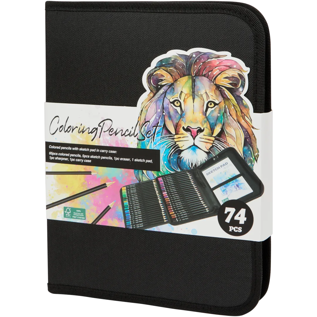 Kit de Dessin Complet 72 Pièces Pochette - Set Artistique Professionnel Tunisie